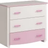 Commode Biotiful - Wit/Roze - 90x79x45cm | Belga Meubelen Online