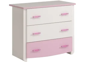 Commode Biotiful - Wit/Roze - 90x79x45cm | Belga Meubelen Online