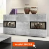 Dressoir Baros - Drie kleuren - 132x70x39cm | Belga Meubelen Discount