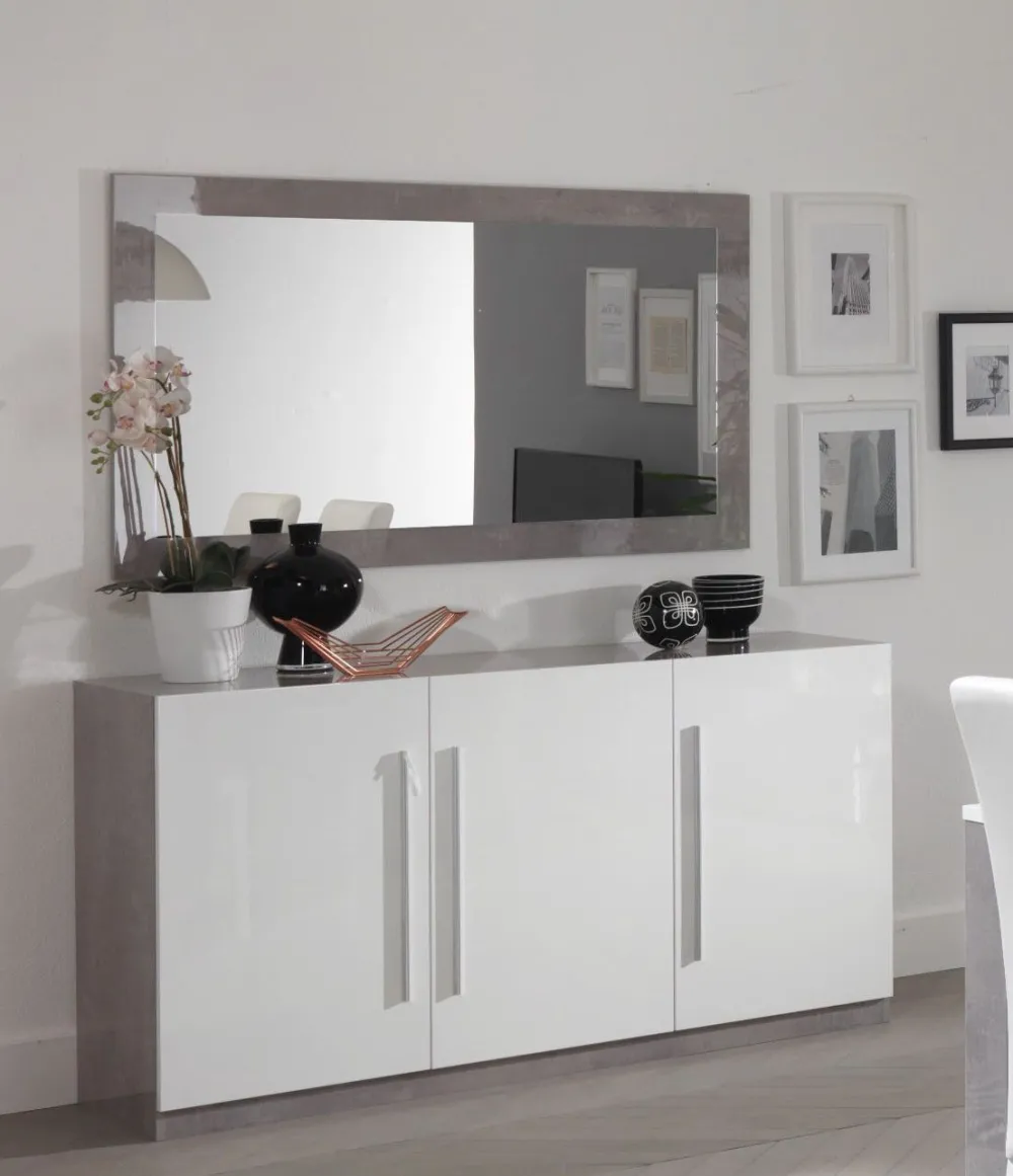 dressoir_greta_d__witbeto_0.webp Dressoir Greta 3D - Wit/Beton - Twee kleuren - 156x85x47cm | Belga Meubelen Best