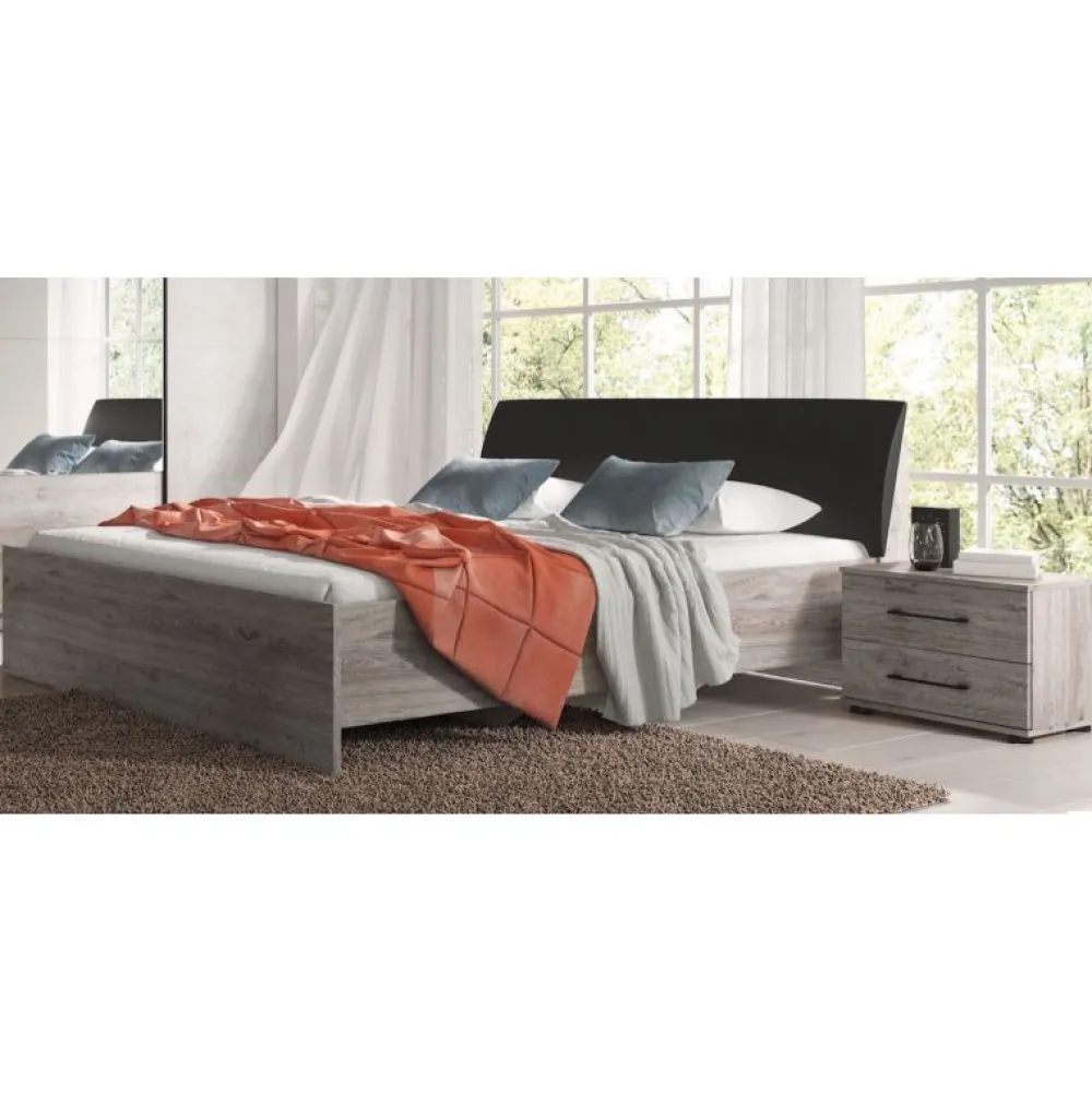 dul__tweepersoonsbed_daka_0.webp DUL - Tweepersoonsbed Dakar - Eik - 160x67x200cm | Belga Meubelen Outlet