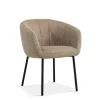 Eetkamerstoel Seville - Stof - Taupe - Boucle - Stof 79x59x62cm | Belga Meubelen Fashion