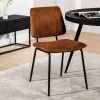 Eetkamerstoel Wave - Stof - Koper | Belga Meubelen Discount