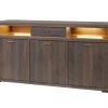 Evan - Dressoir Livia - DR3 - K676 - Gouden eik/Goud - 183x93x50cm | Belga Meubelen Best