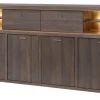 Evan - Dressoir Livia - HB2 - K676 - Gouden eik/Goud - 207x108x50cm | Belga Meubelen Hot