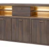 Evan - Dressoir Livia - HB3 - K676 - Gouden eik/Goud - 183x108x50cm | Belga Meubelen Best