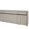 Evan - Dressoir Lucca - DR1 - K541 - Millenium eik licht grijs/Zwart - 248x91x50cm | Belga Meubelen Best