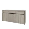 Evan - Dressoir Lucca - DR3 - K541 - Millenium eik licht grijs/Zwart - 194x91x50cm | Belga Meubelen Sale