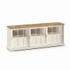 Evan - Dressoir Patio - DR1GL - K468 - Lariks/Oude teak - 233x88x50cm | Belga Meubelen Discount