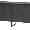 Evan - Dressoir Portofino - DR2 - K716 - Elegant zwart/Oude Eik - 214x88x50cm | Belga Meubelen Hot