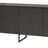 Evan - Dressoir Portofino - DR1 - K716 - Elegant zwart/Oude Eik - 242x88x50cm | Belga Meubelen Clearance