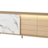 Evan - Dressoir Toscano - DR2 - K725CAL - Elegante eik/Calacatta wit - 212x88x50cm | Belga Meubelen Outlet