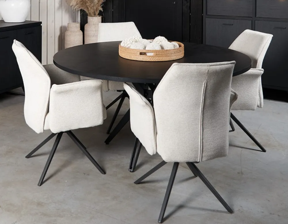 evan__eettafel_trieste__t_0-2.webp Evan - Eettafel Trieste - TR13SXMM28-K028-K715 - Elegant black - 130x72x130cm | Belga Meubelen Online