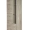 Evan - Kolomkast Etna - KV1L - K542 - Millenium eik licht grijs/Marmer - 66x183x50cm | Belga Meubelen Clearance