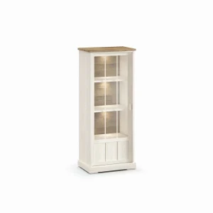 Evan - Kolomkast Patio - KB1L - K468 - Lariks/Oude teak - 77x185x50cm | Belga Meubelen Hot