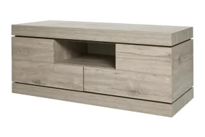 Evan - TV-Meubel Etna - TV1 - K542 - Millenium eik licht grijs/Marmer - 125x54x50cm | Belga Meubelen Fashion