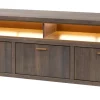 Evan - TV-Meubel Livia - TV2 - K676 - Gouden eik/Goud - 183x60x50cm | Belga Meubelen New