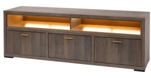 Evan - TV-Meubel Livia - TV2 - K676 - Gouden eik/Goud - 183x60x50cm | Belga Meubelen New