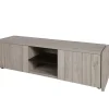 Evan - TV-Meubel Lucca - TV2 - K541 - Millenium eik licht grijs/Zwart - 194x54x50cm | Belga Meubelen Sale