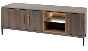 Evan - TV-Meubel Star - LB3 - K676 - Gouden eik/Goud - 184x63x50cm | Belga Meubelen New