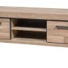 Evan - TV-Meubel Udine - TV2 - K632 - Natuurlijke parketlook/Zwart - 317x60x52cm | Belga Meubelen Discount