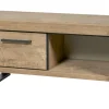 Evan - TV-Meubel Udine - TV1 - K661 - Oranje teakhout/Zwart - 277x60x52cm | Belga Meubelen Discount