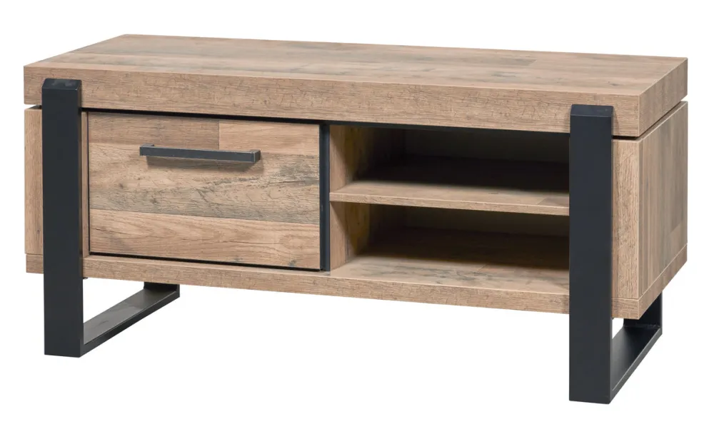 evan__tvmeubel_udine__tv__0.webp Evan - TV-Meubel Udine - TV1 - K632 - Natuurlijke parketlook/Zwart - 277x60x52cm | Belga Meubelen Fashion