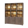 Evan - Wandkast Livia - WV6 - K676 - Gouden eik/Goud - 183x208x50cm | Belga Meubelen Best