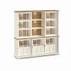 Evan - Wandkast Patio - DR2GL+WV7 - K468 - Lariks/Oude teak - 209x208x50cm | Belga Meubelen Clearance