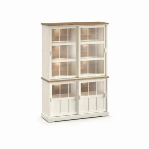 Evan - Wandkast Patio - DR4GL+WV9 - K468 - Lariks/Oude teak - 143x208x50cm | Belga Meubelen Best