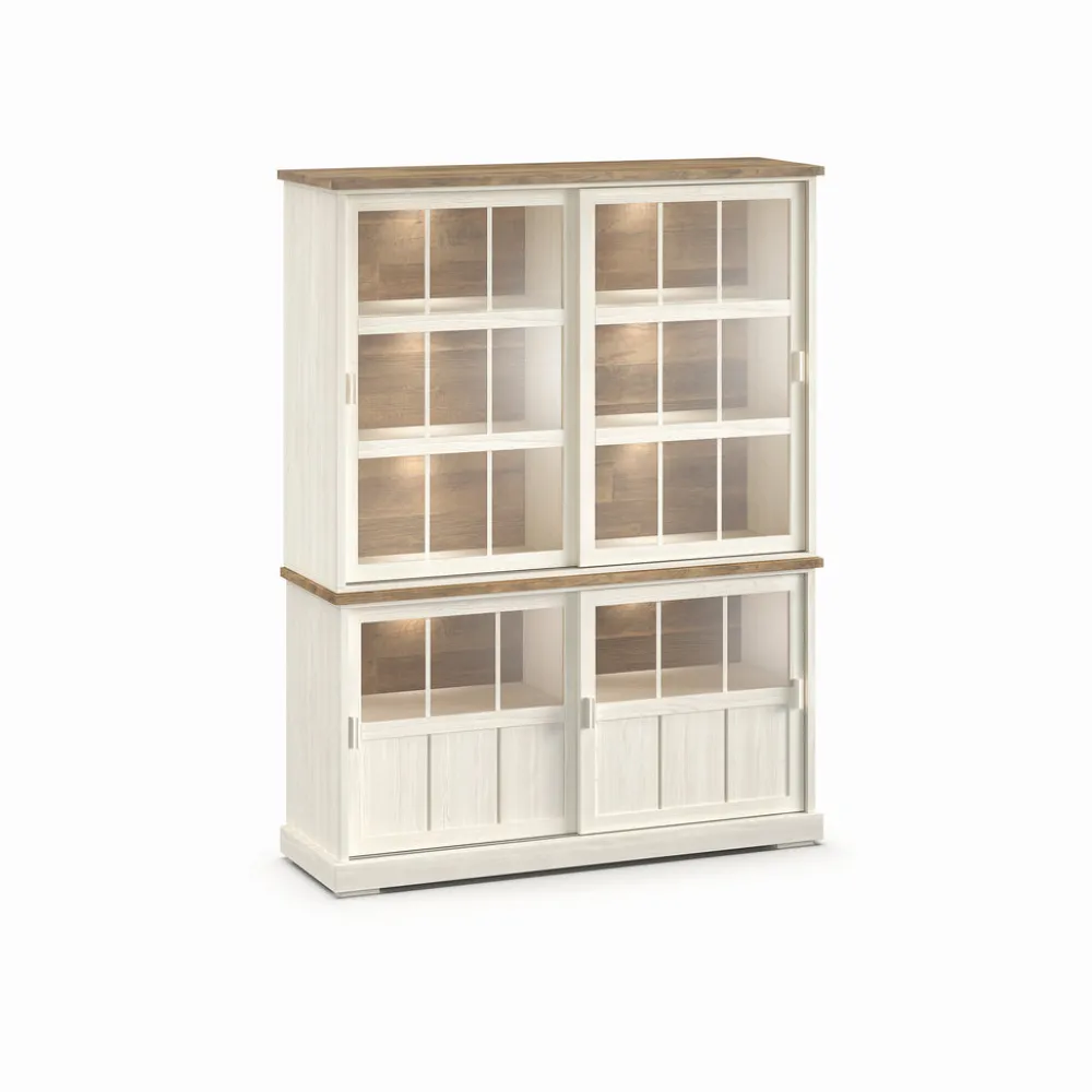 evan__wandkast_patio__drg_0-9.webp Evan - Wandkast Patio - DR3GL+WV8 - K468 - Lariks/Oude teak - 159x208x50cm | Belga Meubelen Fashion