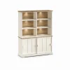 Evan - Wandkast Patio - DR3+WB8 - K468 - Lariks/Oude teak - 159x208x50cm | Belga Meubelen Fashion