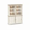 Evan - Wandkast Patio - DR3+WV8 - K468 - Lariks/Oude teak - 159x208x50cm | Belga Meubelen Outlet