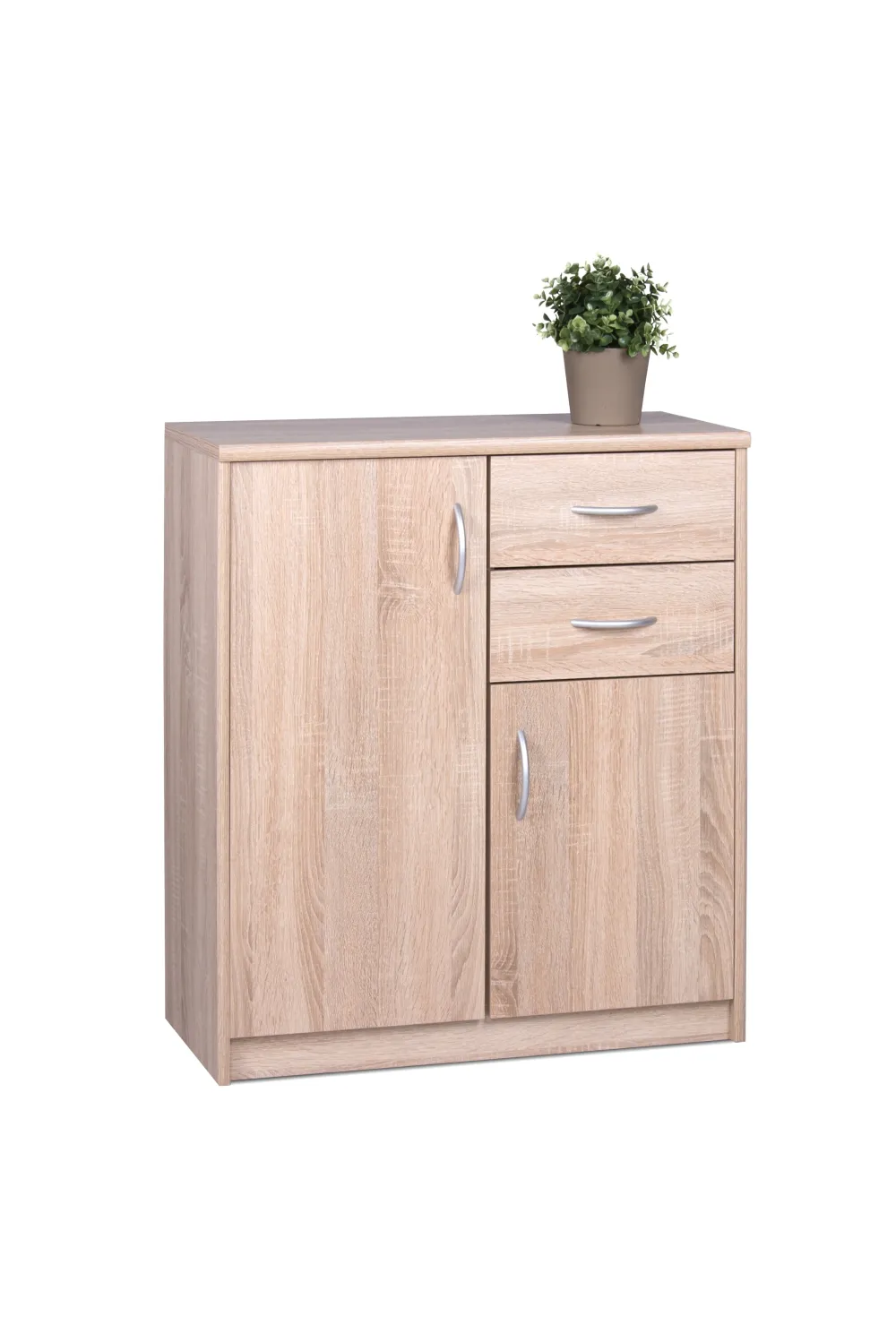 fin__commode_kiel___licht_0.webp FIN - Commode Kiel 3 - Lichte Eik - 74x85x35cm | Belga Meubelen Fashion