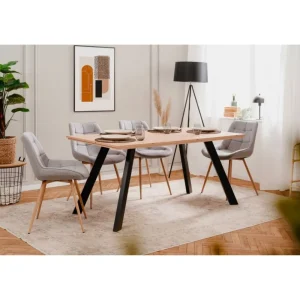 FIN - Eettafel Konstanz - Lichte Eik - 160x76x90cm | Belga Meubelen Fashion
