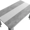 FIN - Eettafel Niklas - Beton/Wit - 138x80x74cm | Belga Meubelen Discount