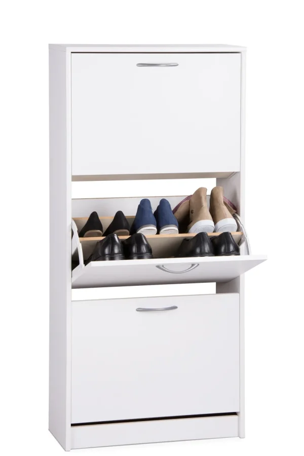FIN - Mainz 1 - Wit - 3 Vakken - 58x123x25cm | Belga Meubelen New