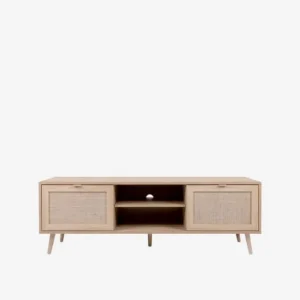 FIN - TV-Meubel Bali - Lichte Eik - 150x52x40cm | Belga Meubelen Clearance