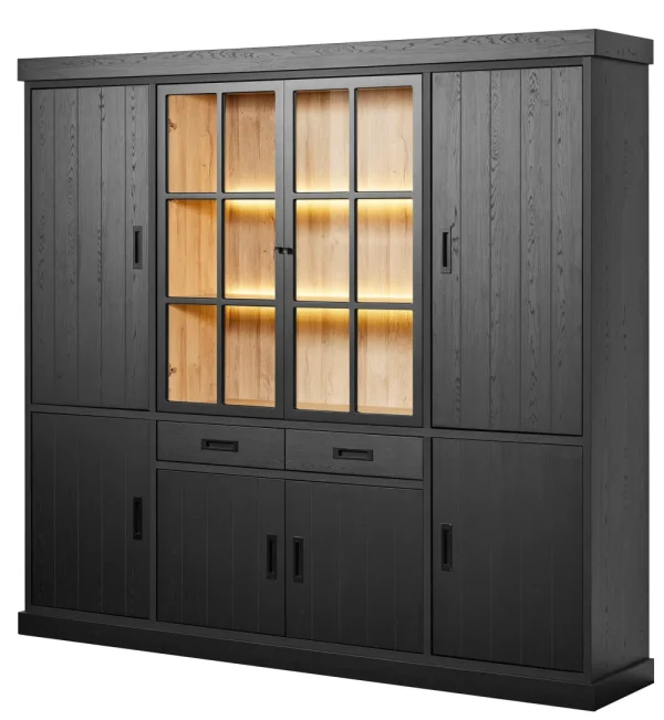 GBO - Bibliotheek Raphael - Nox - 240x221x50cm | Belga Meubelen Best