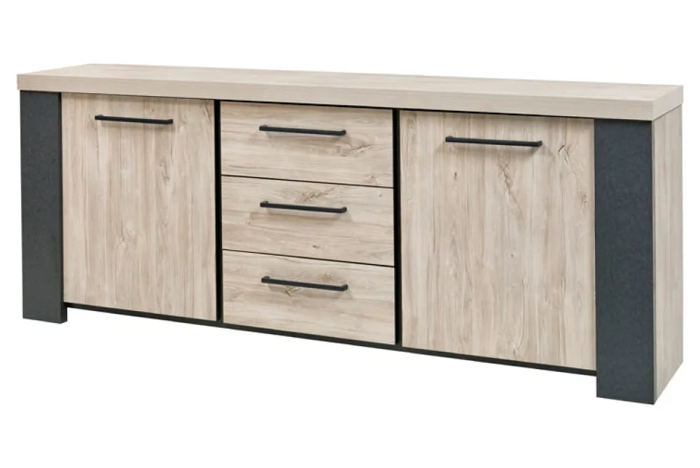 gbo__dressoir_hercules__b_0.webp GBO - Dressoir Hercules - Beach Oak + Grey Rock - 230x88x45cm | Belga Meubelen Discount