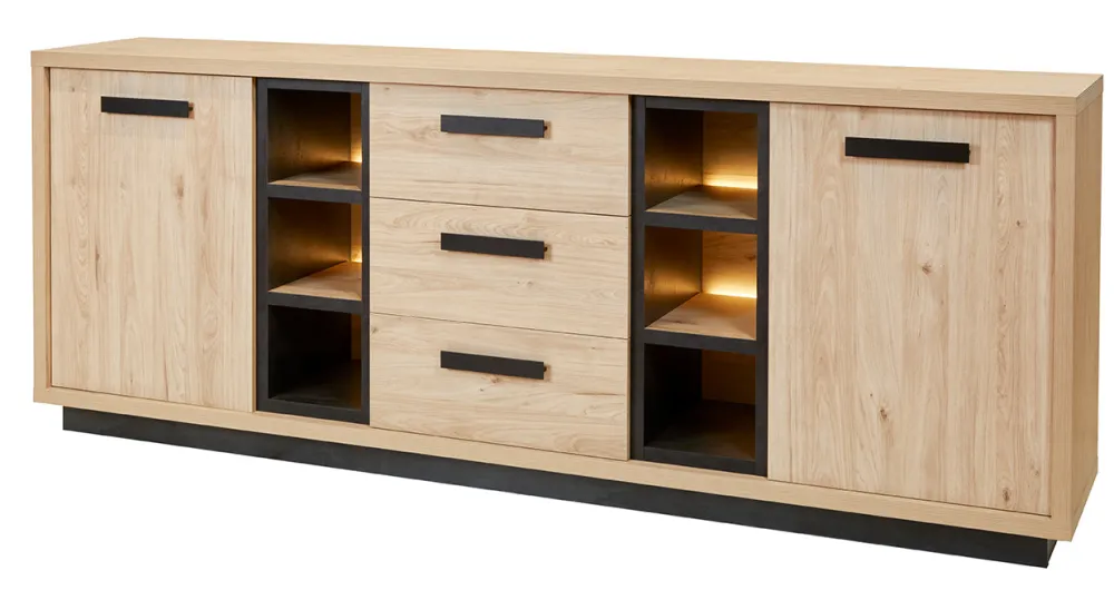 gbo__dressoir_percy__cast_0.webp GBO - Dressoir Percy - Castella oak - 240x93x48cm | Belga Meubelen Clearance