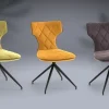GBO - Eetkamerstoel Billy - Stof - Grijs - 47x86x47cm | Belga Meubelen New