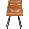 GBO - Eetkamerstoel St1804-4 - PU - Cognac - 36x45x55cm | Belga Meubelen Clearance