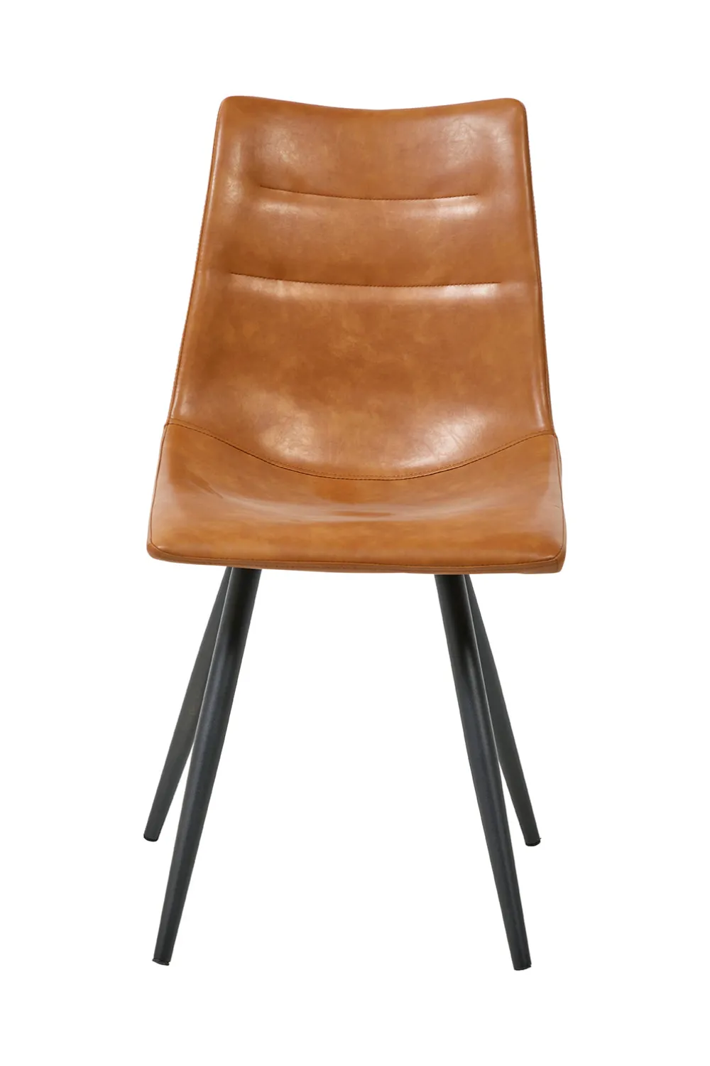 gbo__eetkamerstoel_st__pu_0-5.webp GBO - Eetkamerstoel St1804-4 - PU - Cognac - 36x45x55cm | Belga Meubelen Clearance