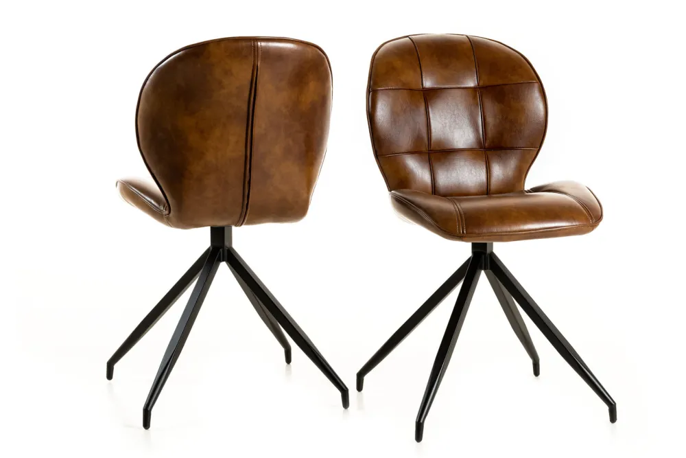 gbo__eetkamerstoel_st__pu_0-7.webp GBO - Eetkamerstoel ST1706 - PU - Cognac - 45x42x49cm | Belga Meubelen Hot