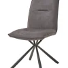 GBO - Eetkamerstoel ST1918 - Stof - Grijs - 46x46x49cm | Belga Meubelen Discount