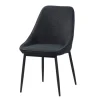 GBO - Eetkamerstoel ST2310-4 - Stof - Zwart - 48x38x50cm | Belga Meubelen New
