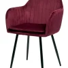 GBO - Eetkamerstoel ST2003 - Stof - Bordeaux - 51x45x40cm | Belga Meubelen Hot