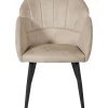 GBO - Eetkamerstoel ST2005 - Stof Zand - 54x44x54cm | Belga Meubelen Online