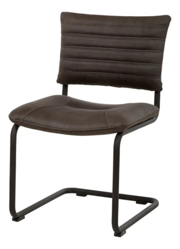 GBO - Eetkamerstoel ST2006 - Stof - Antraciet - 53x38x54cm | Belga Meubelen Clearance